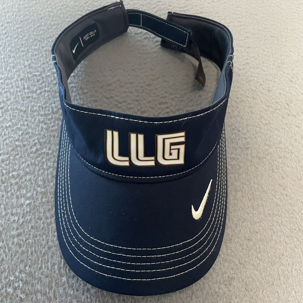 Nike Dri-Fit Golf Visor Adjustable Strap Blue Running‎ Workout Gym